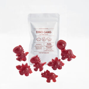 Black Cherry Dino THC 25 mg gummies